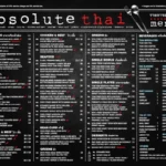 Absolute Thai Menu