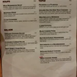 Two sons bistro menu