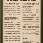 Dolly Dim Sum Menu