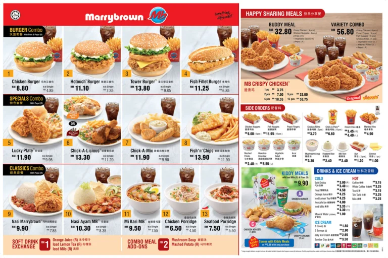 Marrybrown Menu