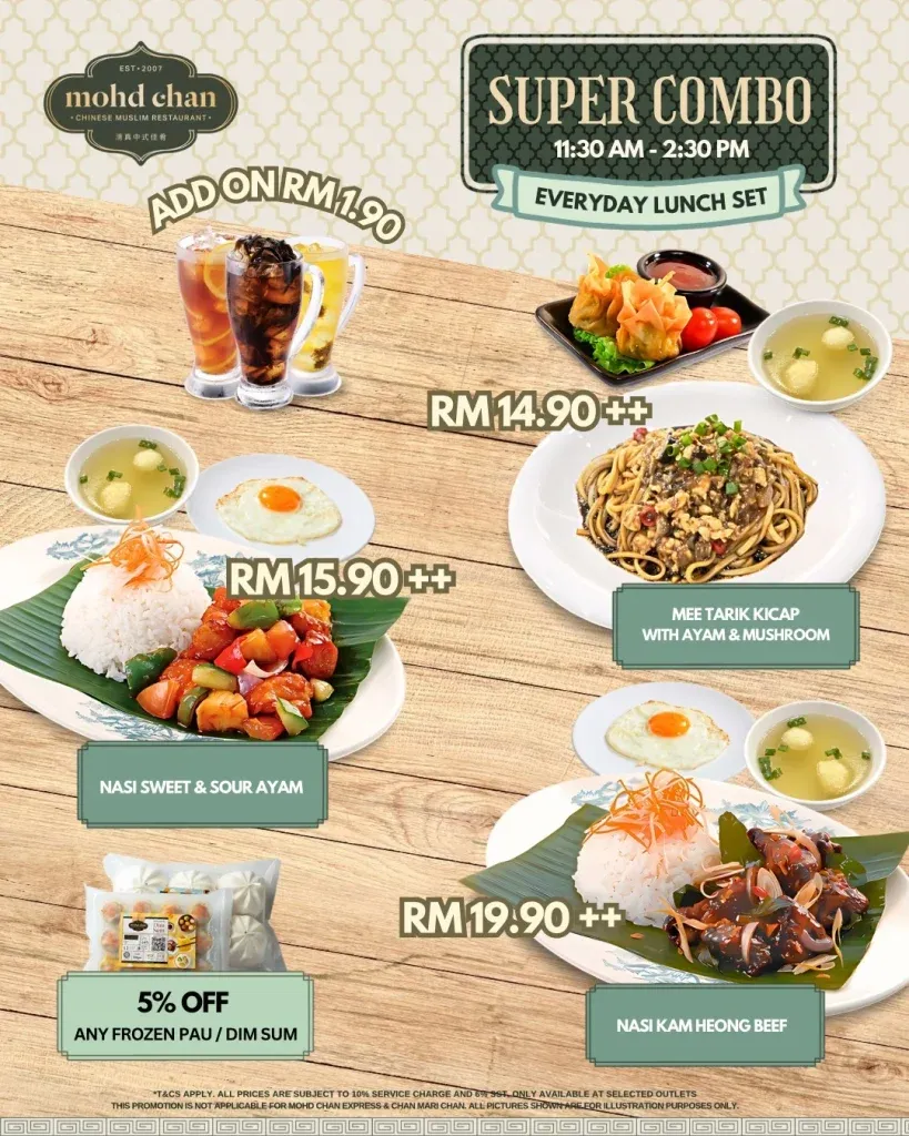 Mohd Chan latest menu